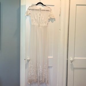 NWT Anthro/BHLDN Olivia Embroidered Robe, Size S